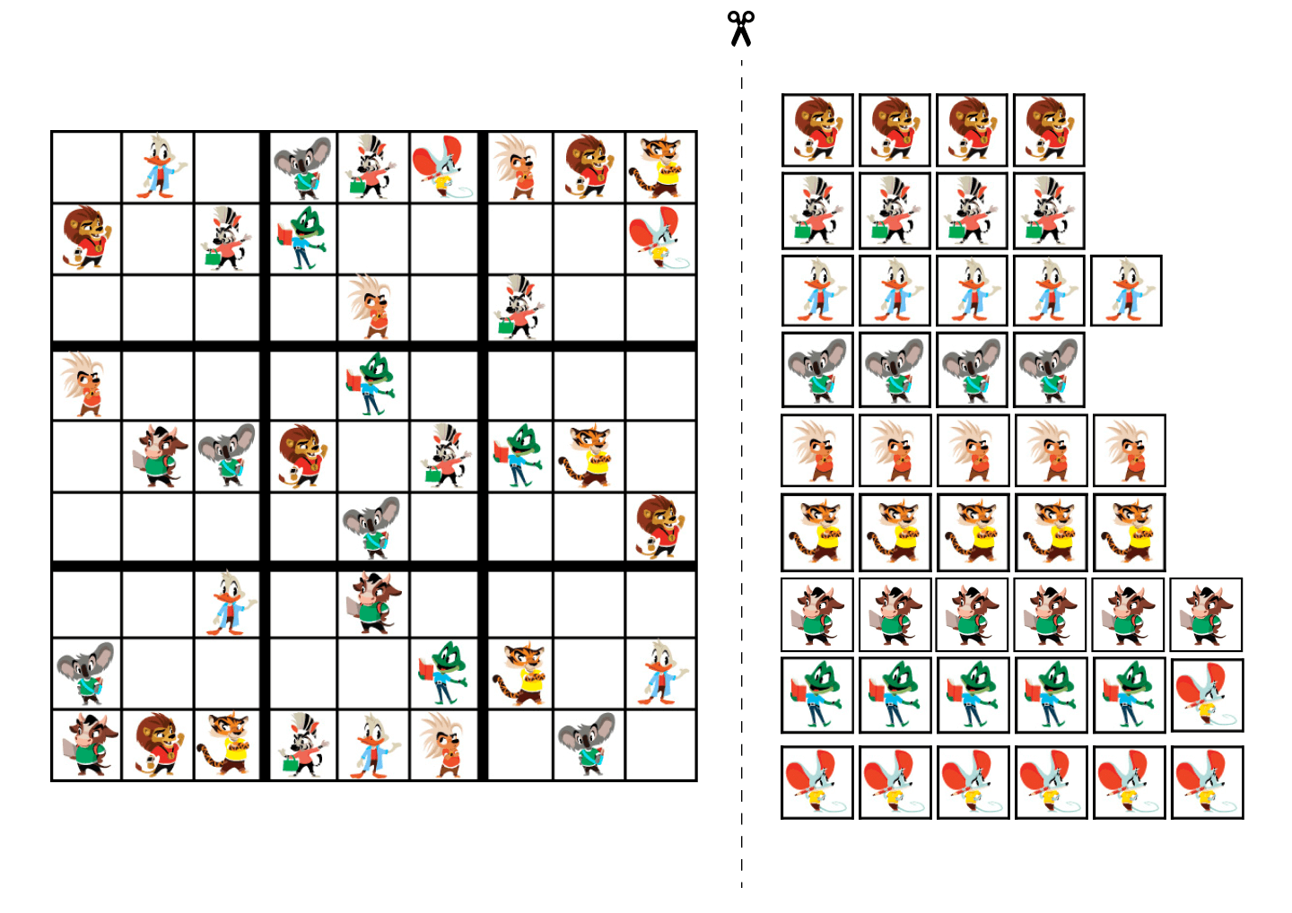 Sudoku fácil para crianças: 300 puzzles Sudoku para Smart Kids 9x9 com  soluções